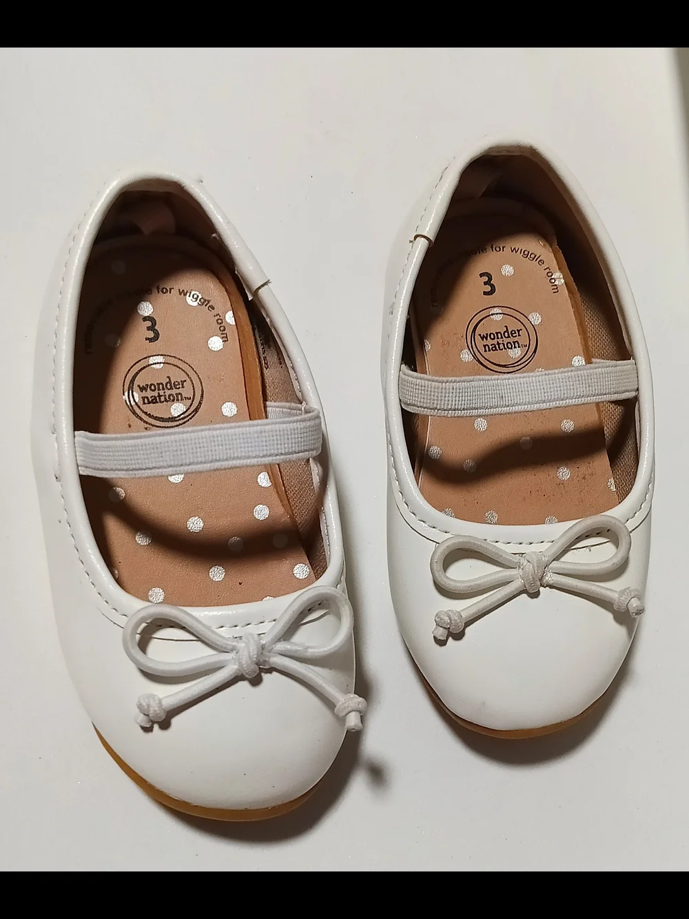 wonder nation White Girls' Bow Ballet Flats